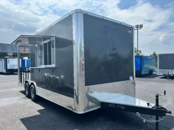 2024 8.5X20 TA Food Trailer in Gray Stock - Image 6