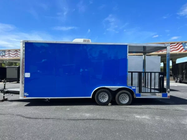 2024 8.5X20 TA3 DEEP BLUE FOOD TRAILER Stock - Image 6