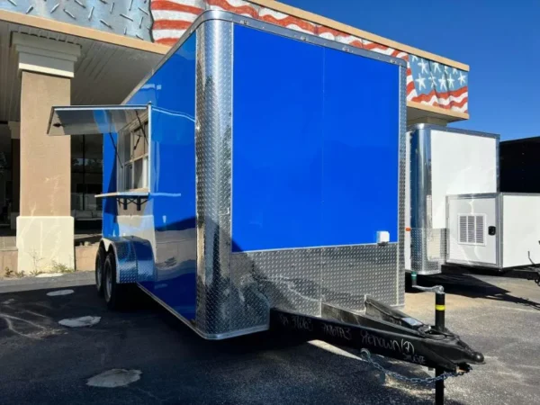 2024 7 X 16 TA DEEP BLUE CONCESSION TRAILER Stock - Image 7