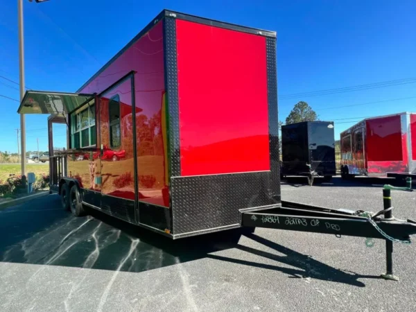 2024 8.5X22 TA3 Red Blackout Food Trailer Stock - Image 7