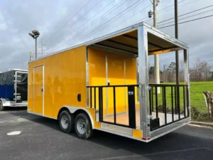 2024 8.5 X 20 TA YELLOW CONCESSION TRAILER Stock