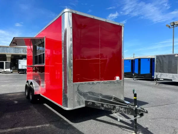 2024 7X16 TA RED CONCESSION TRAILER Stock