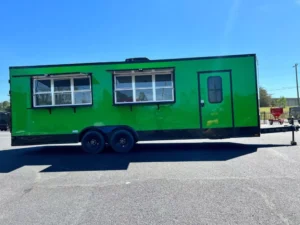 8.5X24 TA GREEN CONCESSION TRAILER