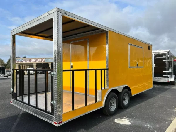 2024 8.5 X 20 TA YELLOW CONCESSION TRAILER Stock - Image 8