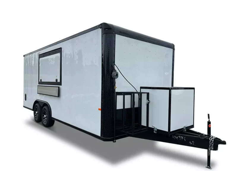 8.5X20 TA WHITE BLACKOUT CONCESSION TRAILER